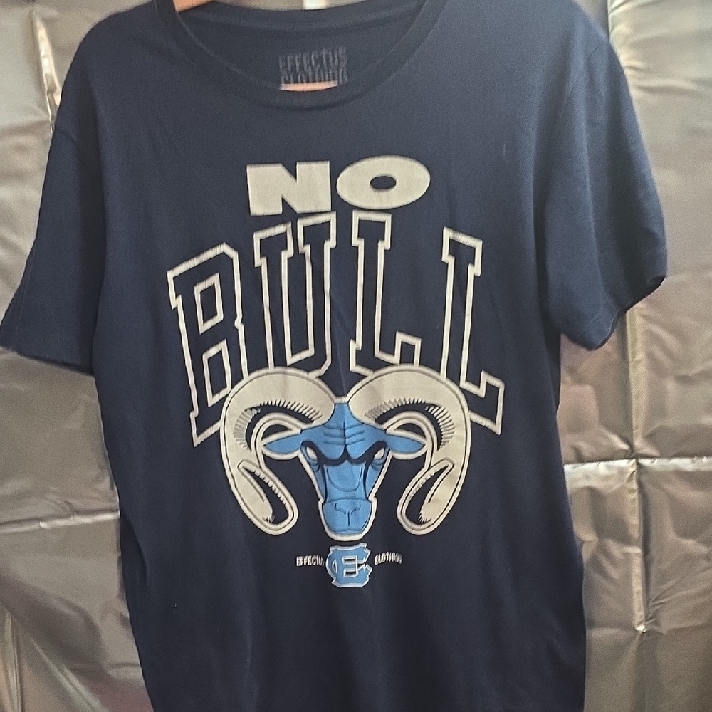 Navy Blue Graphic T-Shirt with Ram Design